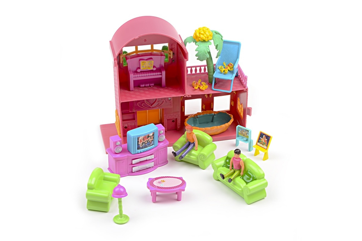 Ігровий набір будиночок для ляльок з меблями IM421