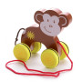 Дерев'яна мавпа на мотузочці IE174