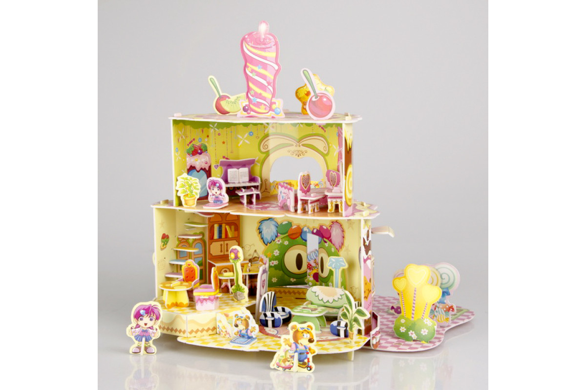 3D Пазл Ляльковий будиночок-торт IE11 