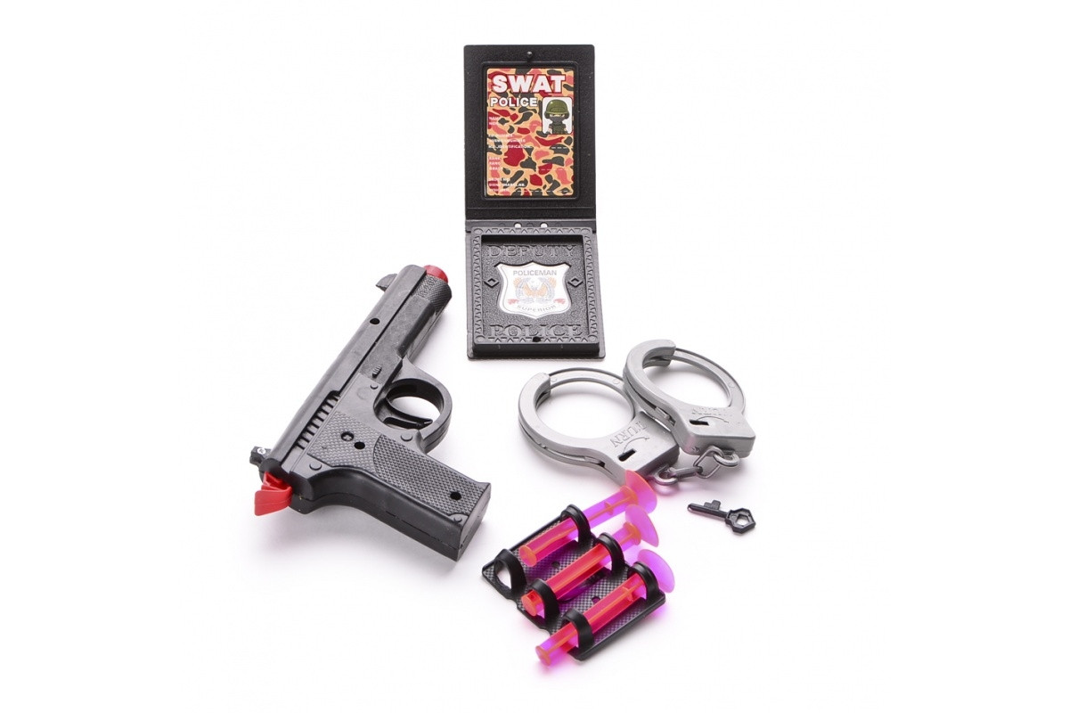 Ігровий набір Пістолет з присосками, рація та наручники IM116C
