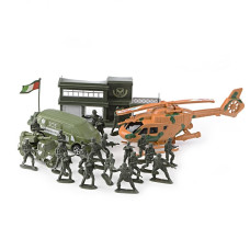 Ігровий набір Солдатики з вертольотом і машинкою ID244
