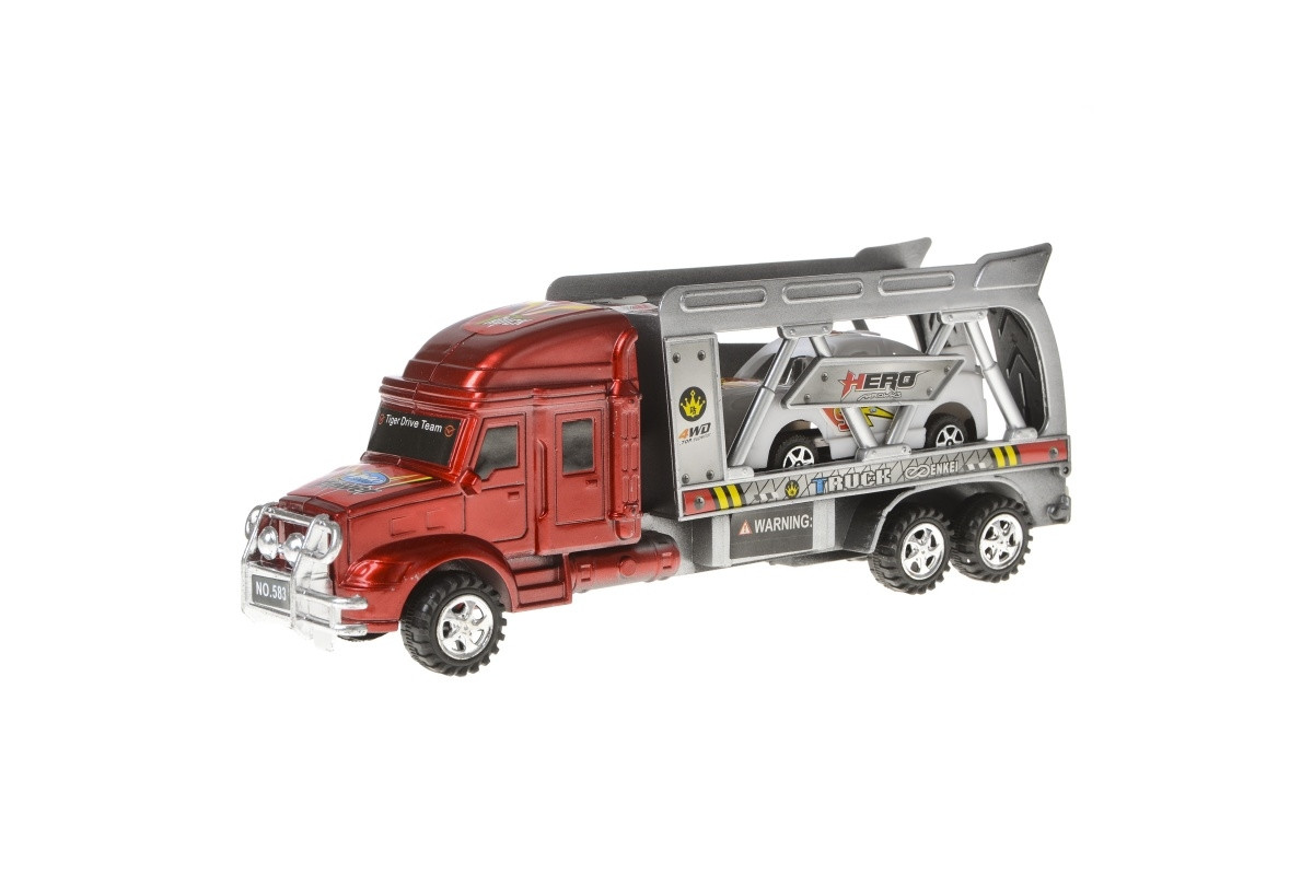 Іграшкова вантажівка з платформою для машинок IM96A