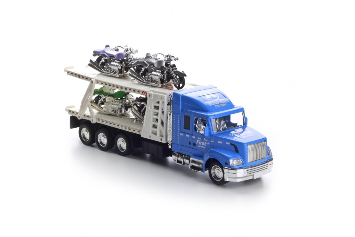 Іграшкова вантажівка з платформою для машинок IM76A 