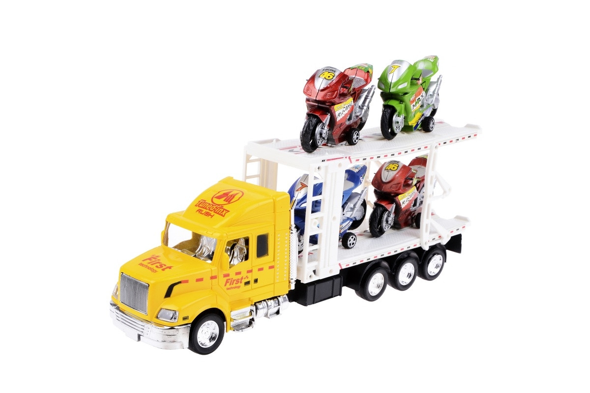 Іграшкова вантажівка з платформою для машинок IM77C