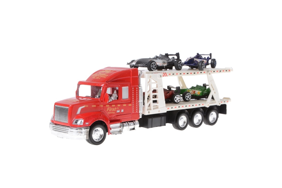 Іграшкова вантажівка з платформою для машинок IM76B