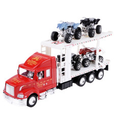 Іграшкова вантажівка з платформою для машинок IM80B