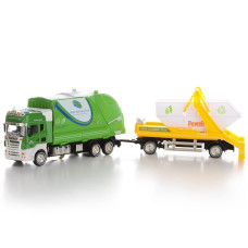 Іграшкова вантажівка з причепом IM307/GR