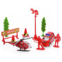 Ігровий набір Пожежники з вертольотом, машинками та фігурками IM302