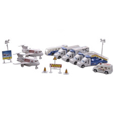 Ігровий набір Аеропорт з вантажівками, літаком і фігурками IM383 