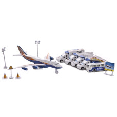 Ігровий набір Аеропорт з вантажівками, літаком і фігурками IM380