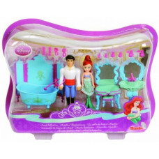 Ігровий набір Ляльки міні Аріель і принц з ванною кімнатою, 3+